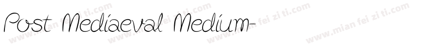 Post Mediaeval Medium字体转换